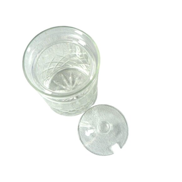 Crystal Clear Glass Jar With Lid & Spoon Notch For Sugar Honey Jam & More - Picture 5 of 9